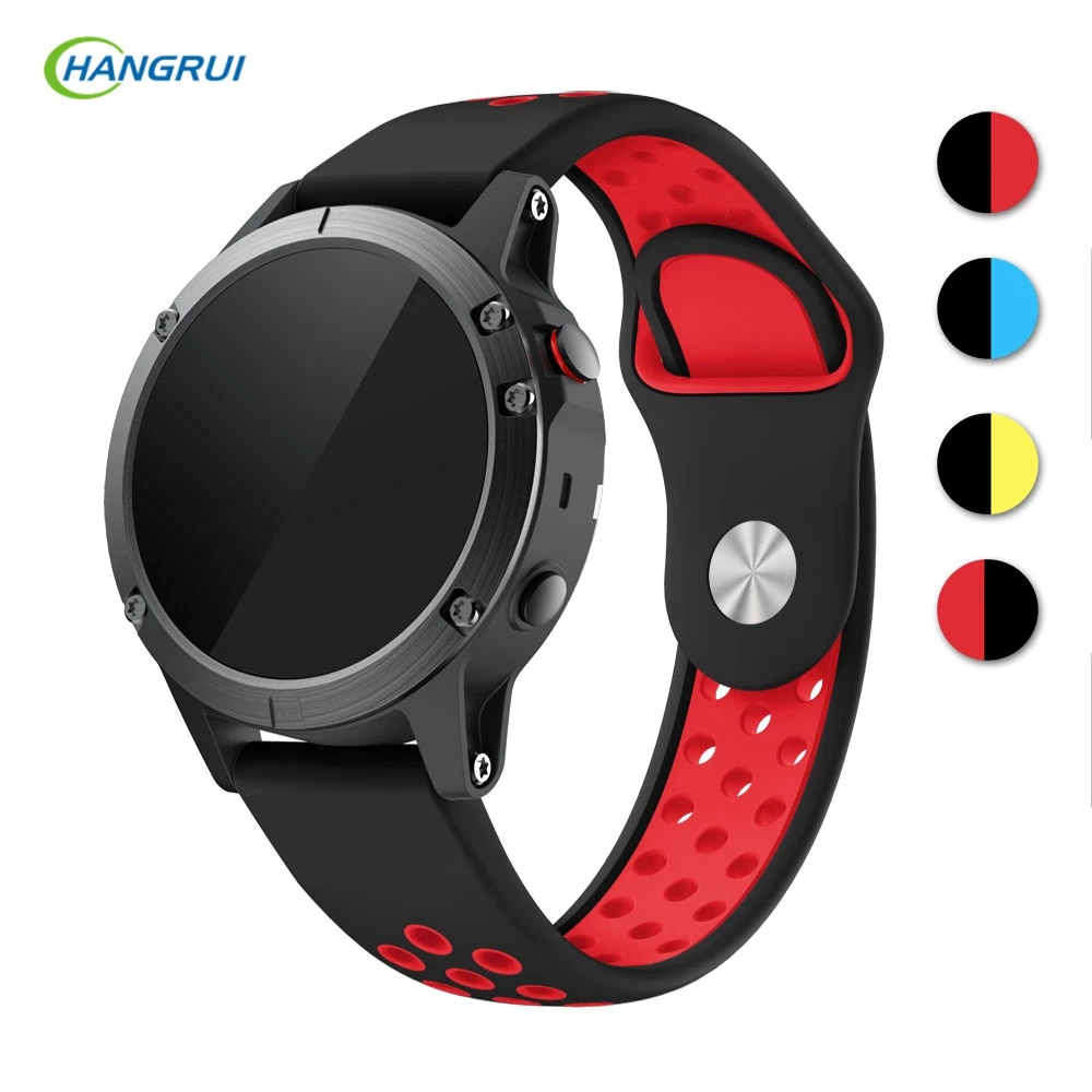 For Garmin fenix 5 strap silicone Double color wristbands Soft breathble wrist strap For Garmin fenix 5 smart watch band
For Garmin fenix 5 strap silicone Double color wristbands Soft breathble wrist strap For Garmin fenix 5 smart watch band