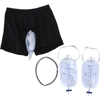 

S/M/L size Reusable 500ml Urine Leg Bags Male Urinal Bag Silicone Urine Funnel Pee Holder Collector with Catheter For Old Men