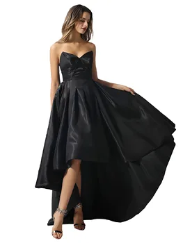 Dressv Party Dress Sexy Black Evening Asymmetry Sweetheart Strapless Zipper-Up Customized Elegant Women Evening Dresses
Dressv Party Dress Sexy Black Evening Asymmetry Sweetheart Strapless Zipper-Up Customized Elegant Women Evening Dresses