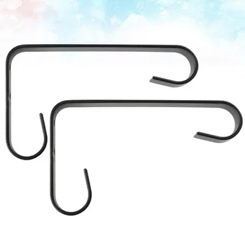 2pcs Iron Potted Hooks 90 Degree Double Hooks Wall Mounted Screw Install Hook Rack Bird Cage Holder Flower Basket Hanger Bonsai
2pcs Iron Potted Hooks 90 Degree Double Hooks Wall Mounted Screw Install Hook Rack Bird Cage Holder Flower Basket Hanger Bonsai