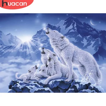 HUACAN Diamond Painting Wolf Animal Moon Crafts Wall Sticker Icon Home Decoration Embroidery Full Complete Kit Display Layout
HUACAN Diamond Painting Wolf Animal Moon Crafts Wall Sticker Icon Home Decoration Embroidery Full Complete Kit Display Layout