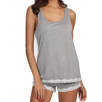 wholesale pyjamas women Pajama Set Striped Sleeveless Sleepwear Sets Bamboo Tank And Shorts Set Pajamas For Women pijama
wholesale pyjamas women Pajama Set Striped Sleeveless Sleepwear Sets Bamboo Tank And Shorts Set Pajamas For Women pijama