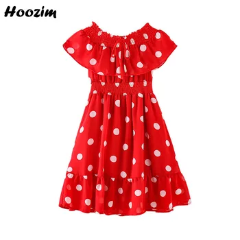 High Street Ruffle Collar Chiffon Polka Dot Off Shouler Dress Girls 4-11 Years Summer Print Flower Beach Strapless Dresses Child 
High Street Ruffle Collar Chiffon Polka Dot Off Shouler Dress Girls 4-11 Years Summer Print Flower Beach Strapless Dresses Child