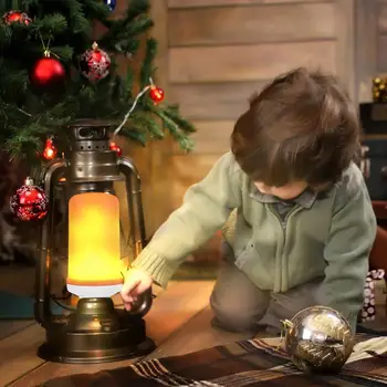 E27 Flame Effect LED Bulb Flickering Fire Decorative Lamp for Party Bar Holiday Good Visual Creating Atmospheric Effect
E27 Flame Effect LED Bulb Flickering Fire Decorative Lamp for Party Bar Holiday Good Visual Creating Atmospheric Effect