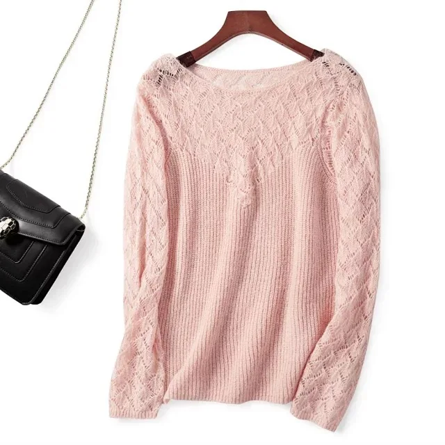 2019 New Early Autumn Hollow Stitching Wool Lace Flower Hollow Out Four-colors O Neck Sweater
2019 New Early Autumn Hollow Stitching Wool Lace Flower Hollow Out Four-colors O Neck Sweater