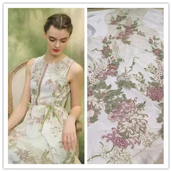 High quality lace embroidery French mesh African lace Nigerian lace designer DIY high-end dress ladies clothing fabric Valentino 
High quality lace embroidery French mesh African lace Nigerian lace designer DIY high-end dress ladies clothing fabric Valentino