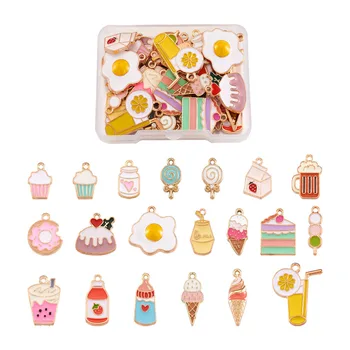 pandahall 1Box Alloy Pendants with Enamel for Jewelry Making DIY Light Gold Mixed Color 40pcs/box
pandahall 1Box Alloy Pendants with Enamel for Jewelry Making DIY Light Gold Mixed Color 40pcs/box