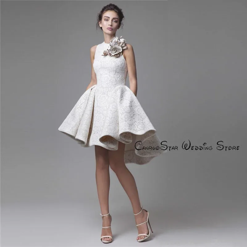 Hi Low Muslim Short Cocktail Dresses with Flower Lace Islamic Dubai Saudi Arabic Formal Evening Gowns Short 2020 Bride Dress
Hi Low Muslim Short Cocktail Dresses with Flower Lace Islamic Dubai Saudi Arabic Formal Evening Gowns Short 2020 Bride Dress