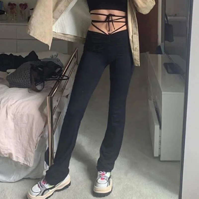 2021 Harajuku High Waist Hin Thin Bandage Straight Pants Female High Quality Activity Trousers Street Leisure Yoga Pants
2021 Harajuku High Waist Hin Thin Bandage Straight Pants Female High Quality Activity Trousers Street Leisure Yoga Pants