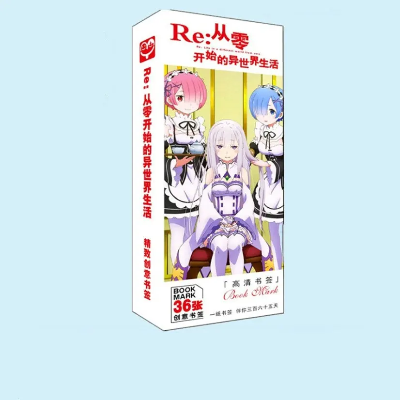 36 Pcs/Box Re:Life in a different world from zero Anime Paper Bookmark Stationery Bookmarks Book Holder Message Card Gift
36 Pcs/Box Re:Life in a different world from zero Anime Paper Bookmark Stationery Bookmarks Book Holder Message Card Gift