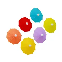 6pcs Silicone Red Wine Glass Marker Creative Umbrella Marker Charm Drinking Glass Identification Cup Labels Tag Signs For Party 6pcs Silicone Red Wine Glass Marker Creative Umbrella Marker Charm Drinking Glass Identification Cup Labels Tag Signs For Party