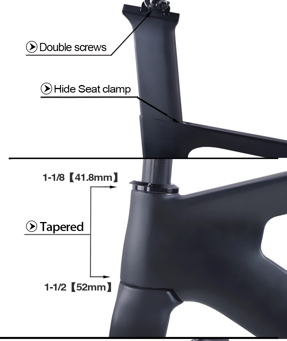 Clearance BXT 2019 new full carbon track frame road  frames fixed gear bike frameset with fork seat post 49/51/54cm carbon bicycle frame 2