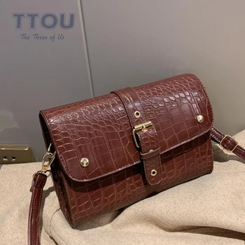 Vintage High Quality Pu Leather Women Crossbody Bag Crocodile Pattern Solid Shoulder Bag Casual Ladies Office Wild Handbags
Vintage High Quality Pu Leather Women Crossbody Bag Crocodile Pattern Solid Shoulder Bag Casual Ladies Office Wild Handbags