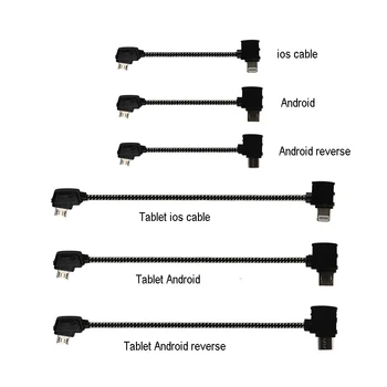 Remote Control Data Cable Line for DJI Mavic Mini/Pro/Air/2 Wire Connect Mobile Tablet Transmission Android Micro USB/Type-c IOS
Remote Control Data Cable Line for DJI Mavic Mini/Pro/Air/2 Wire Connect Mobile Tablet Transmission Android Micro USB/Type-c IOS