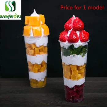 Fake Thailand Mango Kiwi Fruit Simulation Sample Strawberry Melaleuca ice cream model fruit sundae props for window display
Fake Thailand Mango Kiwi Fruit Simulation Sample Strawberry Melaleuca ice cream model fruit sundae props for window display