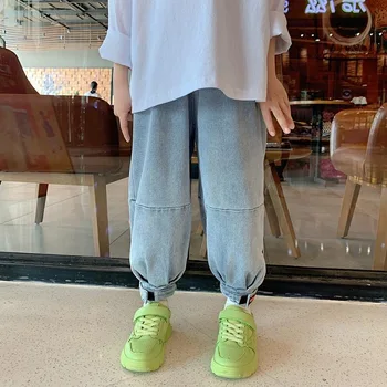 New Boys and Girls Denim Pants 3-13 years old Children's Clothing Solid Loose Casual Pants Spring and Autumn Kids Clothes
New Boys and Girls Denim Pants 3-13 years old Children's Clothing Solid Loose Casual Pants Spring and Autumn Kids Clothes