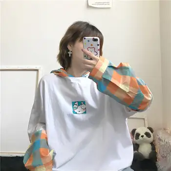 Cute Print Hoodie Women Kawaii Harajuku Hooded Tops Female Autumn Sweatshirt Long Sleeve O-neck Fashion Plaid Hoodie Streetwear
Cute Print Hoodie Women Kawaii Harajuku Hooded Tops Female Autumn Sweatshirt Long Sleeve O-neck Fashion Plaid Hoodie Streetwear
