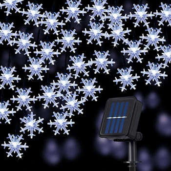 12M 100LED Snowflake String Lights Led Solar Fairy Light 8 Modes Waterproof String Lights For Home Gardens Holiday Decor Lights
12M 100LED Snowflake String Lights Led Solar Fairy Light 8 Modes Waterproof String Lights For Home Gardens Holiday Decor Lights