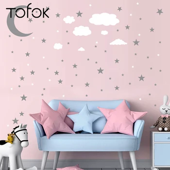 Tofok Gold Sliver Moon Star Cloud DIY Wall Sticker Baby Kids Room Art Mural Decals Adhesive Home Nursery Decorative Wallpaper
Tofok Gold Sliver Moon Star Cloud DIY Wall Sticker Baby Kids Room Art Mural Decals Adhesive Home Nursery Decorative Wallpaper