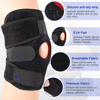 Sports Knee Sleeve Running Fitness Cycling Knee Brace Compression Knee Support Durable Sponge Jogging Protector Pads Men Women
Sports Knee Sleeve Running Fitness Cycling Knee Brace Compression Knee Support Durable Sponge Jogging Protector Pads Men Women