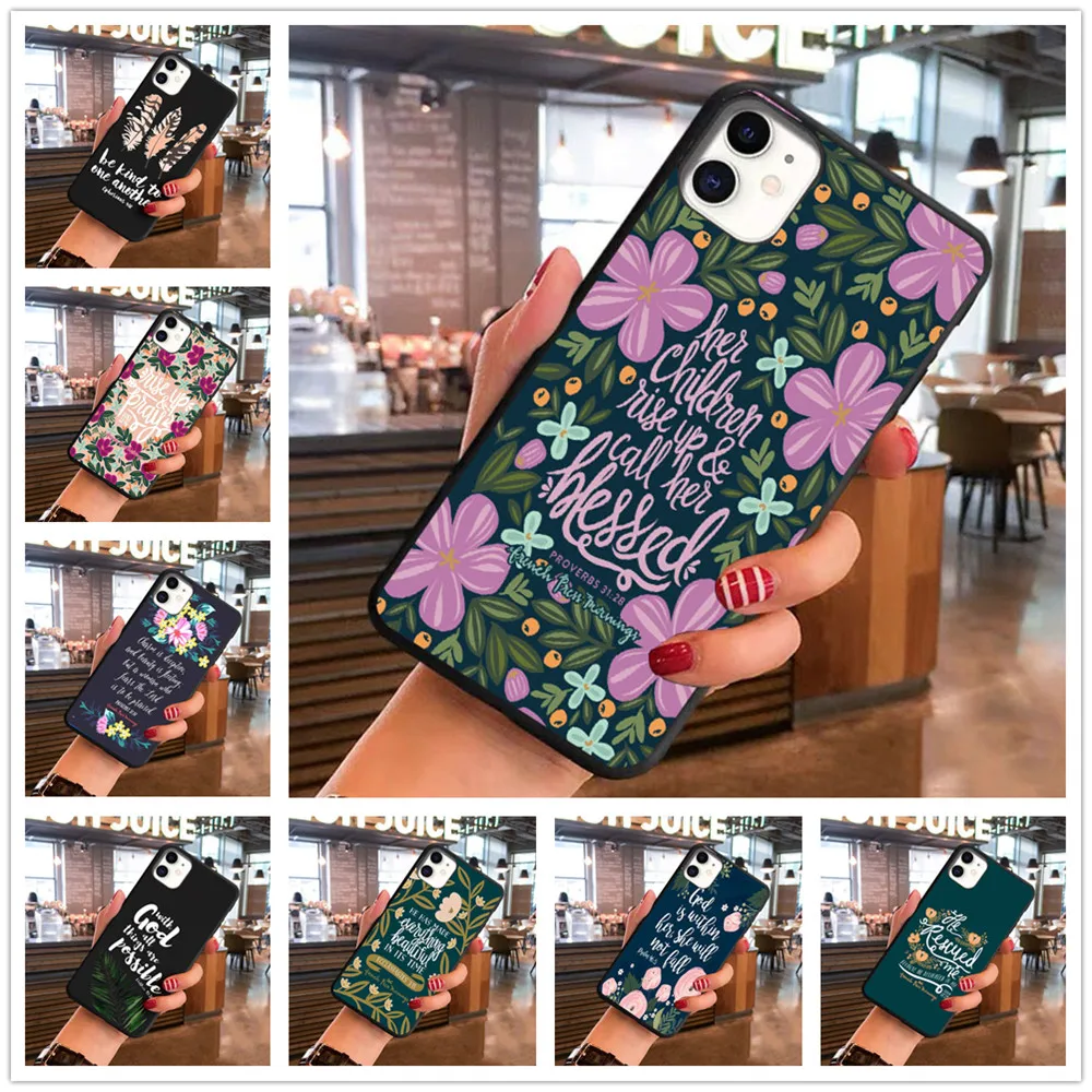 Bible verse Philippians Jesus Christ Christian Pattern for iPhone 11 Pro Max 7 6s 8 Plus 5S SE X XR XS Max black Soft TPU cover
Bible verse Philippians Jesus Christ Christian Pattern for iPhone 11 Pro Max 7 6s 8 Plus 5S SE X XR XS Max black Soft TPU cover