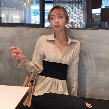 COIGARSAM Fashion Full Sleeve blouse women Spring Vintage Cute Patchwork blusas womens tops and blouses White Apricot 36100 
COIGARSAM Fashion Full Sleeve blouse women Spring Vintage Cute Patchwork blusas womens tops and blouses White Apricot 36100