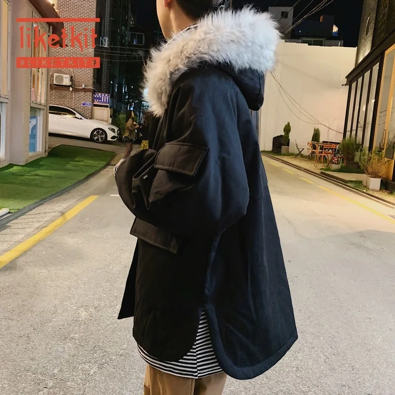Liketkit Men's Winter Jackets and Coats 2019 Male Casual Solid Thick Parkas Mens Wool Collar Oversized Safari Style Long Coat
Liketkit Men's Winter Jackets and Coats 2019 Male Casual Solid Thick Parkas Mens Wool Collar Oversized Safari Style Long Coat