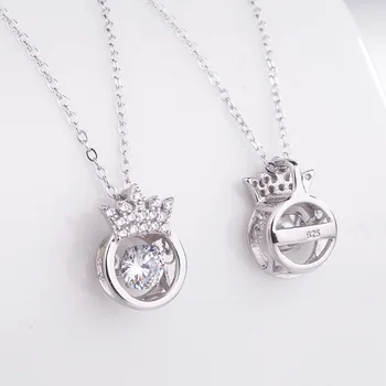 High Quality Real S925 Crown Pendant Fine Jewelry Necklace Pendants Chain Fashion Accessories Jewel Womon Lady Girl Gifts 
High Quality Real S925 Crown Pendant Fine Jewelry Necklace Pendants Chain Fashion Accessories Jewel Womon Lady Girl Gifts