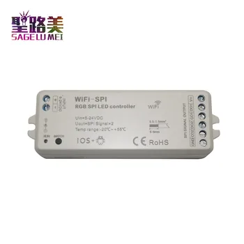 SPI WiFi RGB LED Controller Support SM16703 LPD6803 UCS1903 sk6812 IC WS2811 WS2812B WS2801 LED Pixel digital Strips DC5V-24V
SPI WiFi RGB LED Controller Support SM16703 LPD6803 UCS1903 sk6812 IC WS2811 WS2812B WS2801 LED Pixel digital Strips DC5V-24V