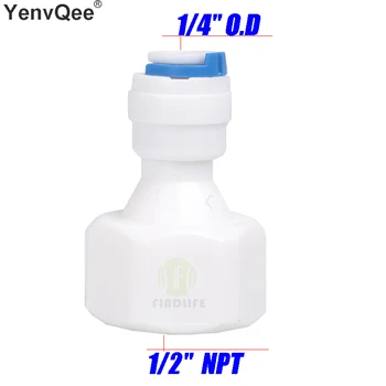 Water Filter Parts 5pcs 1/4" OD Tube * 1/2" NPT BSP Female Straight Quick Connect Aquarium For RO Water purifier system 1048N
Water Filter Parts 5pcs 1/4" OD Tube * 1/2" NPT BSP Female Straight Quick Connect Aquarium For RO Water purifier system 1048N