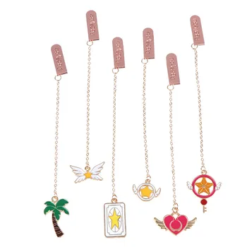 1PC Kawaii Bookmarks Pendant Book Markers Metal Bookmarks School Office Supplies For Girls Gifts Supplies Creative Stationery 
1PC Kawaii Bookmarks Pendant Book Markers Metal Bookmarks School Office Supplies For Girls Gifts Supplies Creative Stationery