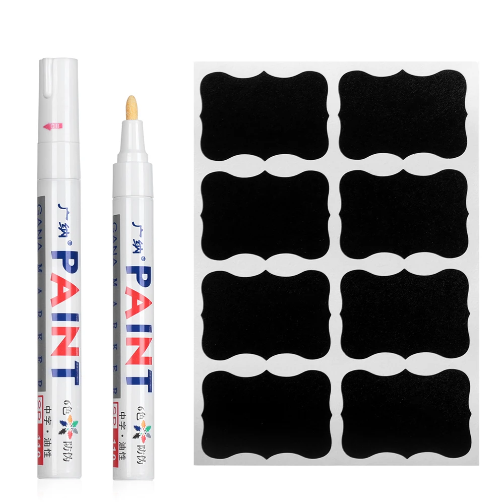 48Pcs/Set Waterproof Blackboard Sticker Label Chalkboard Sticky Tags Jars Bottle Organizer Craft Home Kitchen Tools With Marker
48Pcs/Set Waterproof Blackboard Sticker Label Chalkboard Sticky Tags Jars Bottle Organizer Craft Home Kitchen Tools With Marker