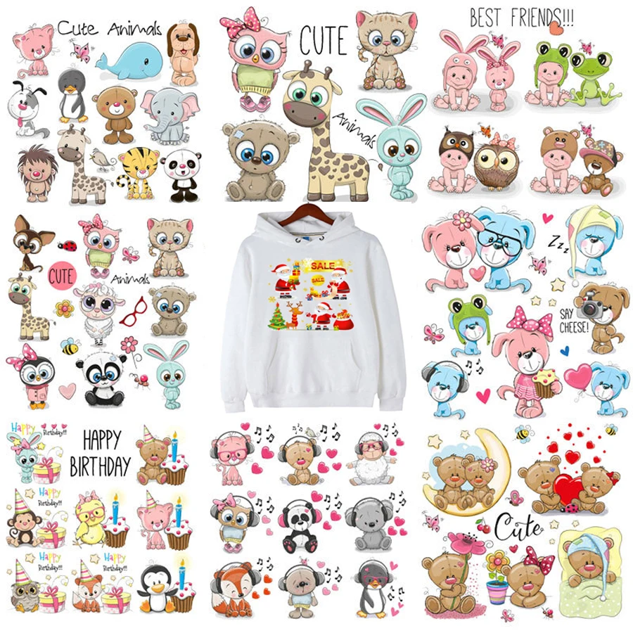 Kawaii Animals Unicorn Iron on Transfers For Clothing Fabric Baby Kids Applique Badge Hot Vinyl Heat Transfer Stickers
Kawaii Animals Unicorn Iron on Transfers For Clothing Fabric Baby Kids Applique Badge Hot Vinyl Heat Transfer Stickers