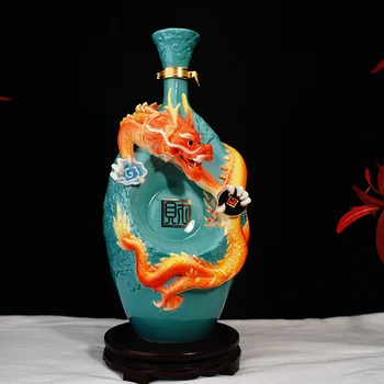 Jingdezhen Ceramic Chinese Crafts Home Accessories Ornaments Longteng Fugui Can Store Wine Flower Arrangement
Jingdezhen Ceramic Chinese Crafts Home Accessories Ornaments Longteng Fugui Can Store Wine Flower Arrangement