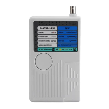 LED Indicator Telephone Wire USB BNC Portable Quick Response Easy Operation Network Cable Tester Professioanl Multifunctional
LED Indicator Telephone Wire USB BNC Portable Quick Response Easy Operation Network Cable Tester Professioanl Multifunctional