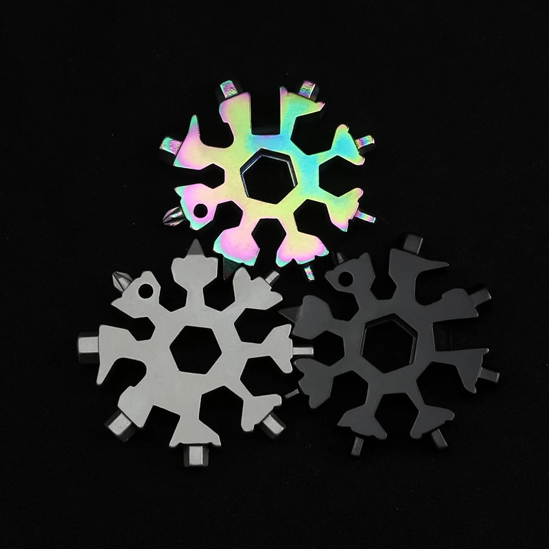 18 in 1 snowflake multi pocket tool key ring spanner hex wrench multifunction camp survive Wrench outdoor hike Tool
18 in 1 snowflake multi pocket tool key ring spanner hex wrench multifunction camp survive Wrench outdoor hike Tool