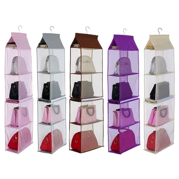 1pcs 4 Pocket Hanging Handbag Organizer For Wardrobe Closet Transparent Storage Bag Door Wall Clear Sundry Bag With Hanger Pouch
1pcs 4 Pocket Hanging Handbag Organizer For Wardrobe Closet Transparent Storage Bag Door Wall Clear Sundry Bag With Hanger Pouch