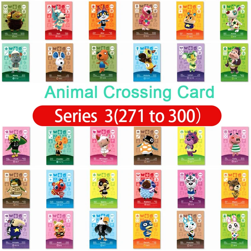 Animal Crossing Amiibo Card Amiibo Card Animal Crossing series 3 Nfc Card 271 to 300 Work for Ns Games Fast Shipping
Animal Crossing Amiibo Card Amiibo Card Animal Crossing series 3 Nfc Card 271 to 300 Work for Ns Games Fast Shipping