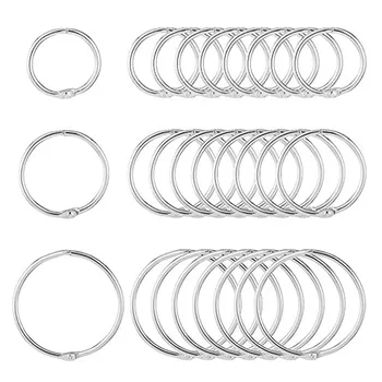 150PCS Assorted Sizes Metal Loose Leaf Book Binder Rings for Diary Scrapbooks Albums Flashcards Curtain Documents 20/30/40mm
150PCS Assorted Sizes Metal Loose Leaf Book Binder Rings for Diary Scrapbooks Albums Flashcards Curtain Documents 20/30/40mm