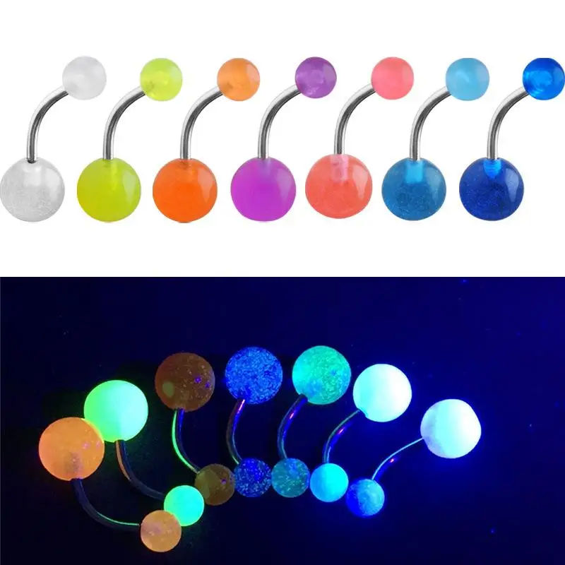 New Puncture Acrylic Luminous Ball Umbilical Nail Acrylic Bar Barbells Belly Navel Button Piercing Rings Women Bikini Bijoux Bar
New Puncture Acrylic Luminous Ball Umbilical Nail Acrylic Bar Barbells Belly Navel Button Piercing Rings Women Bikini Bijoux Bar