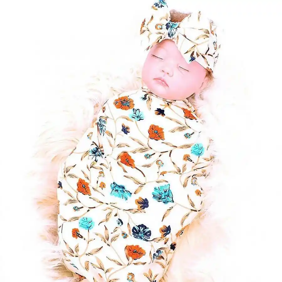 2019 new cotton baby blankets printed newborn infant baby boy