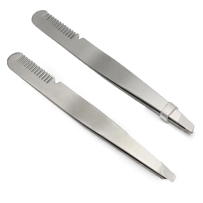 1pc Eyebrow Tweezer with Eyebrow Brush Comb Stainless Steel Eyelashes Extension Tweezers Double Eyelids Pinzette Clip
1pc Eyebrow Tweezer with Eyebrow Brush Comb Stainless Steel Eyelashes Extension Tweezers Double Eyelids Pinzette Clip