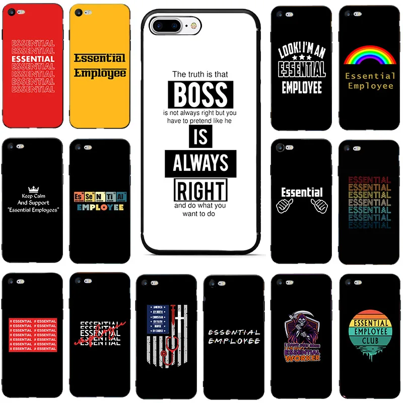 Soft phone case for iphone 7 8 6s 6 plus Coque 12 mini 11 pro max back cover se2020 xr xs x Essential employee frosted TPU shell
Soft phone case for iphone 7 8 6s 6 plus Coque 12 mini 11 pro max back cover se2020 xr xs x Essential employee frosted TPU shell