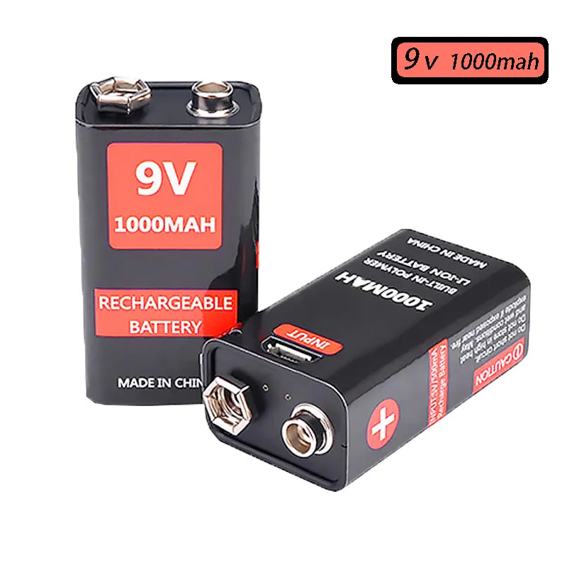 9v Rechargeable battery 6f22 Batteries 9V micro usb lithium battery for multimeter metal detector KTV use
9v Rechargeable battery 6f22 Batteries 9V micro usb lithium battery for multimeter metal detector KTV use