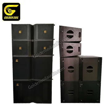 Goldensoil Audio KR210 Double 10 Inch Line Array Speaker Top And KR215 Double 15 Inch Subwoofer Bass Bin
Goldensoil Audio KR210 Double 10 Inch Line Array Speaker Top And KR215 Double 15 Inch Subwoofer Bass Bin