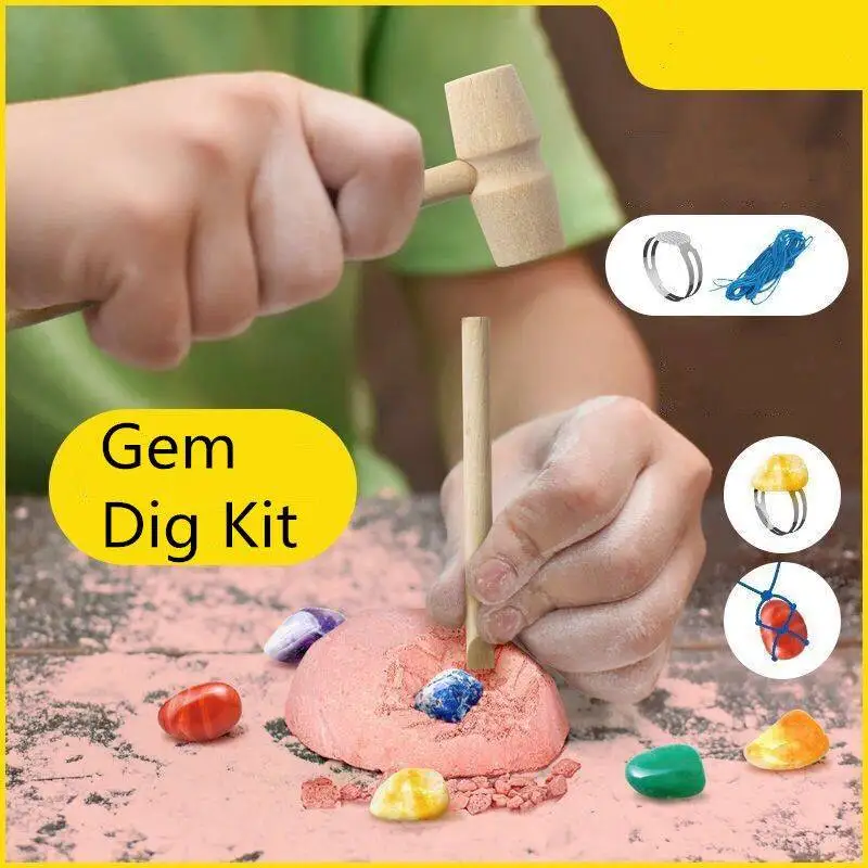 DIY Kit Mining Digging Crystal Pirate Treasure Gems Archaeology Children's Learning Educational Exploration And Mining Toys
DIY Kit Mining Digging Crystal Pirate Treasure Gems Archaeology Children's Learning Educational Exploration And Mining Toys