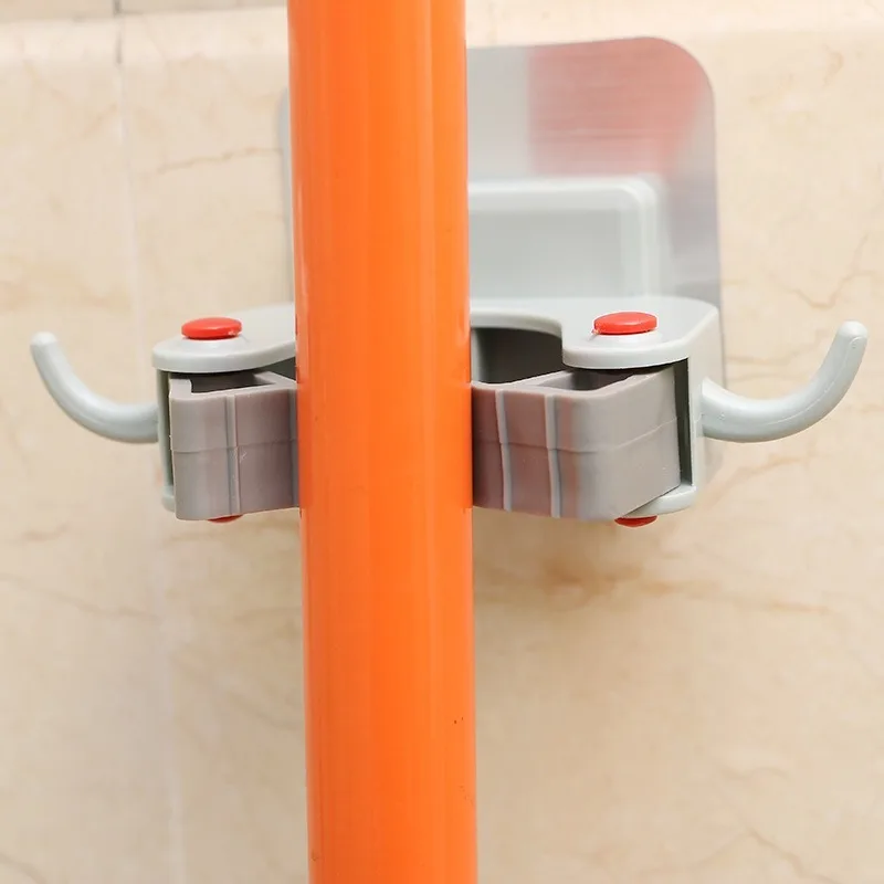 Traceless wall hanging type with double hook mop holder traceless paste mop rack multifunctional mop rack
Traceless wall hanging type with double hook mop holder traceless paste mop rack multifunctional mop rack