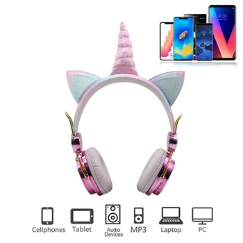 Cute Unicorn Headsets Wired With Mic Cute Earphone Girls Kids Headphones For Laptop Headphone Cellphones PC MP3 Tablet Headsets
Cute Unicorn Headsets Wired With Mic Cute Earphone Girls Kids Headphones For Laptop Headphone Cellphones PC MP3 Tablet Headsets