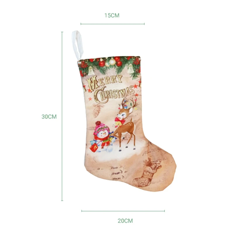 christmas sock gift bag for children cute candy bag portable