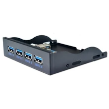 USB HUB 19+1 20Pin 4 Port USB 3.0 Front Panel Combo Bracket USB3.0 Hub Adapter for PC Desktop 3.5" FDD Floppy Disk Drive Bay NEW
USB HUB 19+1 20Pin 4 Port USB 3.0 Front Panel Combo Bracket USB3.0 Hub Adapter for PC Desktop 3.5" FDD Floppy Disk Drive Bay NEW